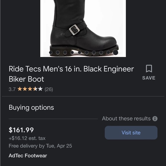 Ride tech motorcycle boots - Picture 5 of 7